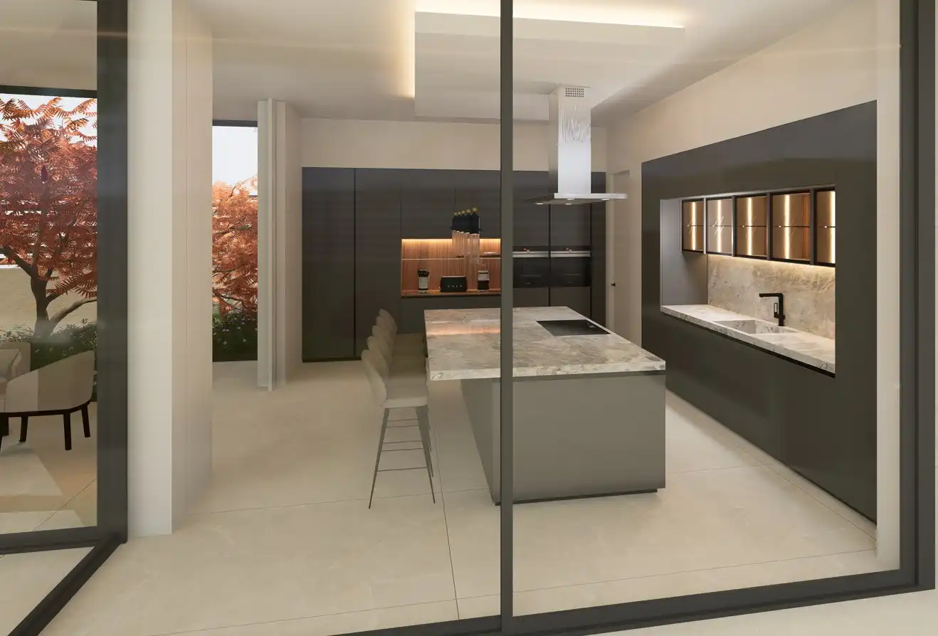 Kitchen of Houses for sale in Villanueva de la Cañada  with Air Conditioner, Heating and Private garden
