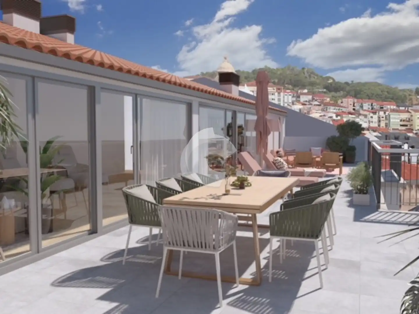 Terraza de Piso en venta en Ourense Capital  con Calefacción y Trastero