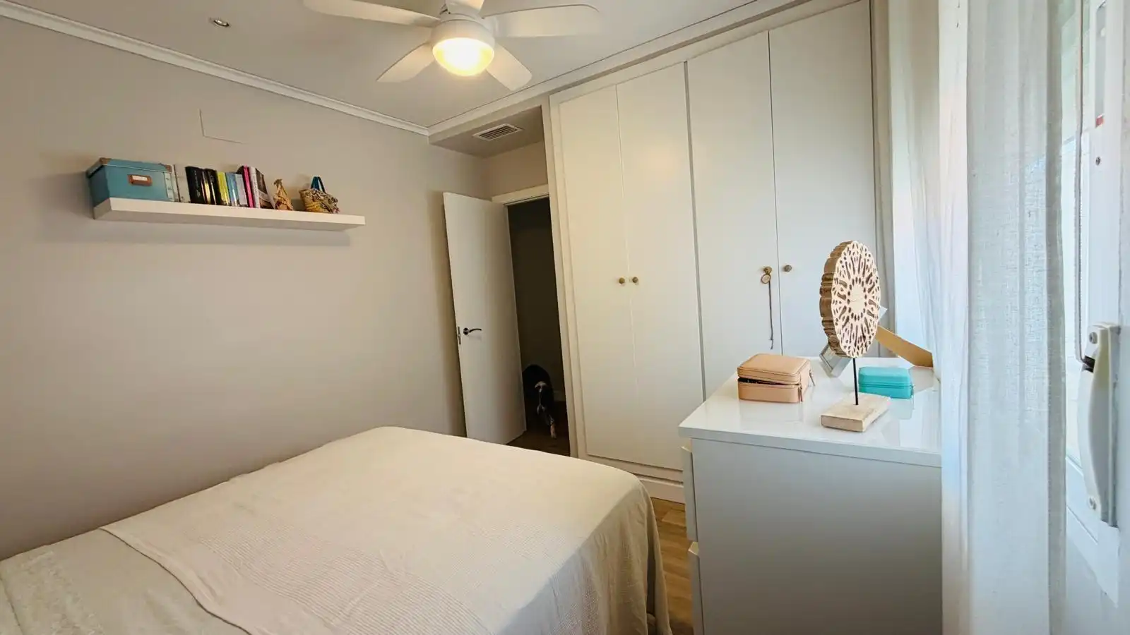 Bedroom of Apartments for rent in Puçol  with Air Conditioner, Heating and Terrace