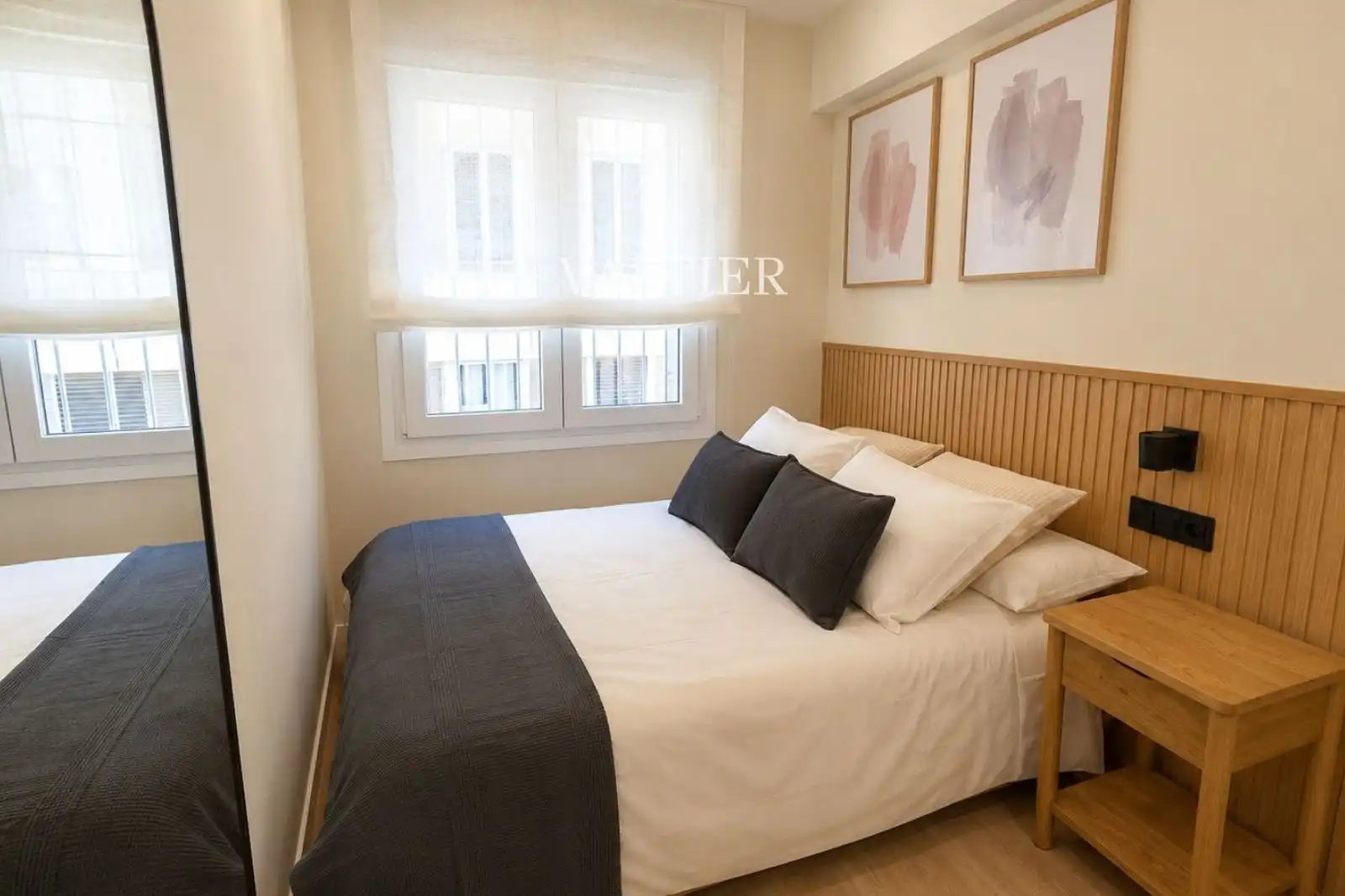 Bedroom of Flat for rent in Madrid  with Air Conditioner, Heating and Furnished