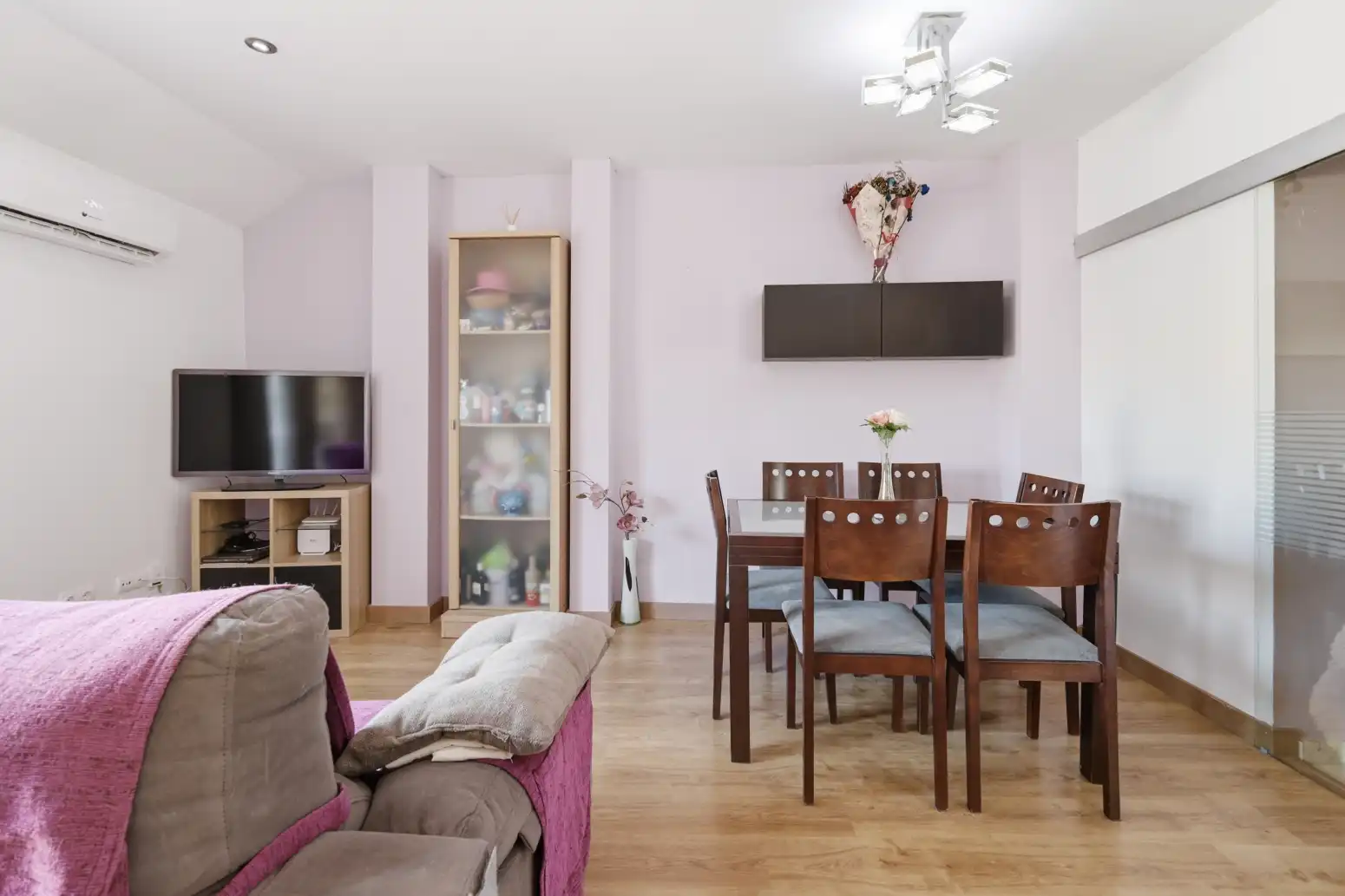 Sala de estar de Piso en venta en Málaga con Aire acondicionado, Parquet y Terraza