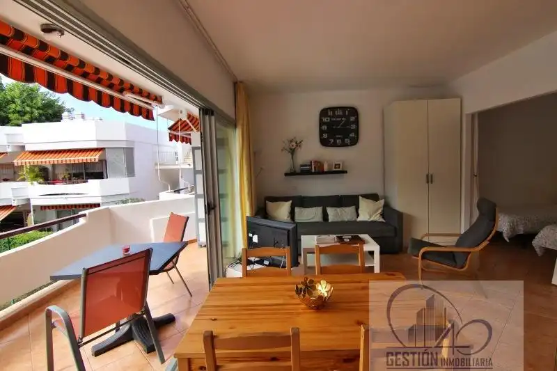 Living room of Apartments for rent in Puerto de la Cruz  with Parquet flooring, Terrace and Furnished