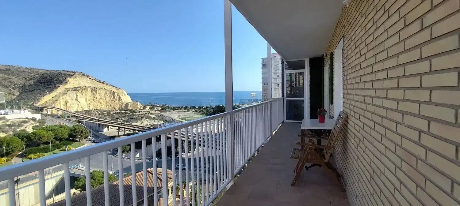 Terrasse von Wohnung zur Miete in Alicante / Alacant mit Klimaanlage, Heizung und Terrasse