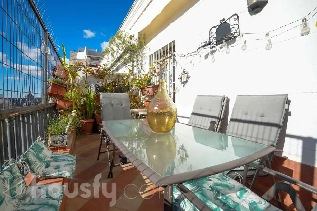 Terraza de Ático en venta en Madrid con Aire acondicionado, Calefacción y Parquet