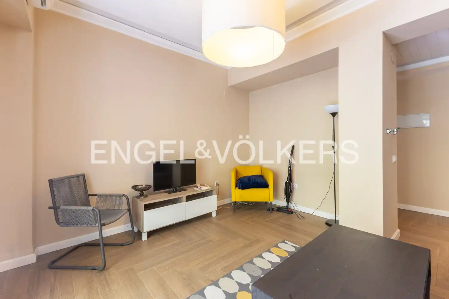 Wohnzimmer von Wohnung zur Miete in Valencia mit Klimaanlage, Heizung und Terrasse