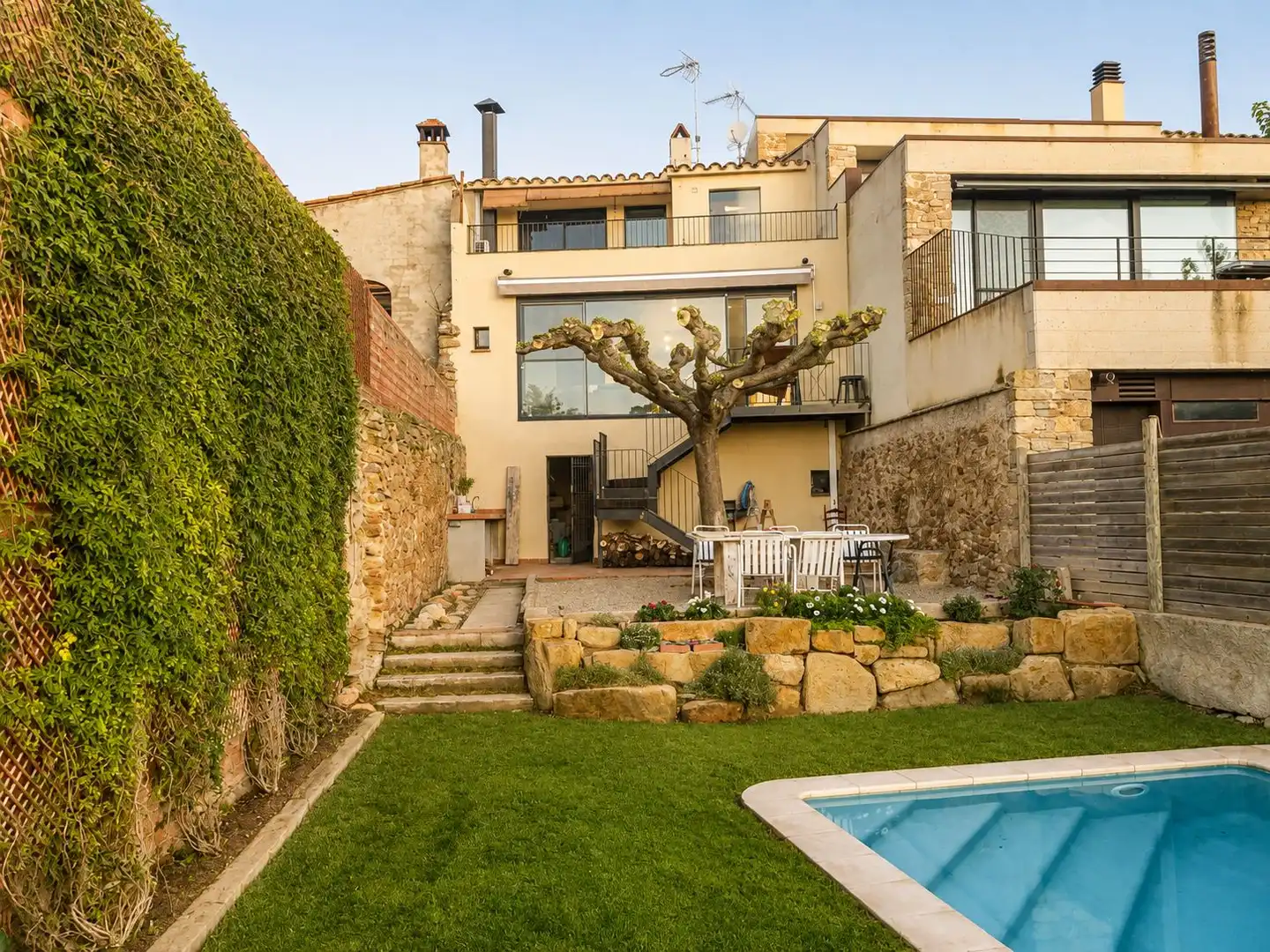 Terrassa de Casa o xalet de lloguer en Corçà amb Aire condicionat, Calefacció i Jardí privat