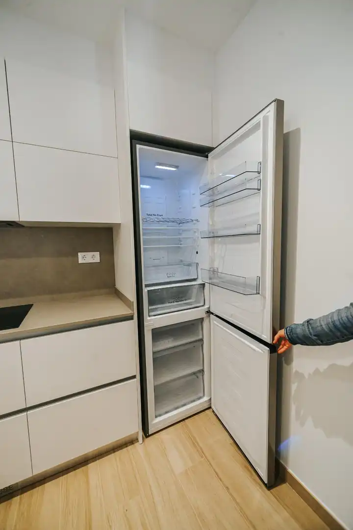 Küche von Erdgeschoss zur Miete in Palamós mit Klimaanlage, Heizung und Terrasse
