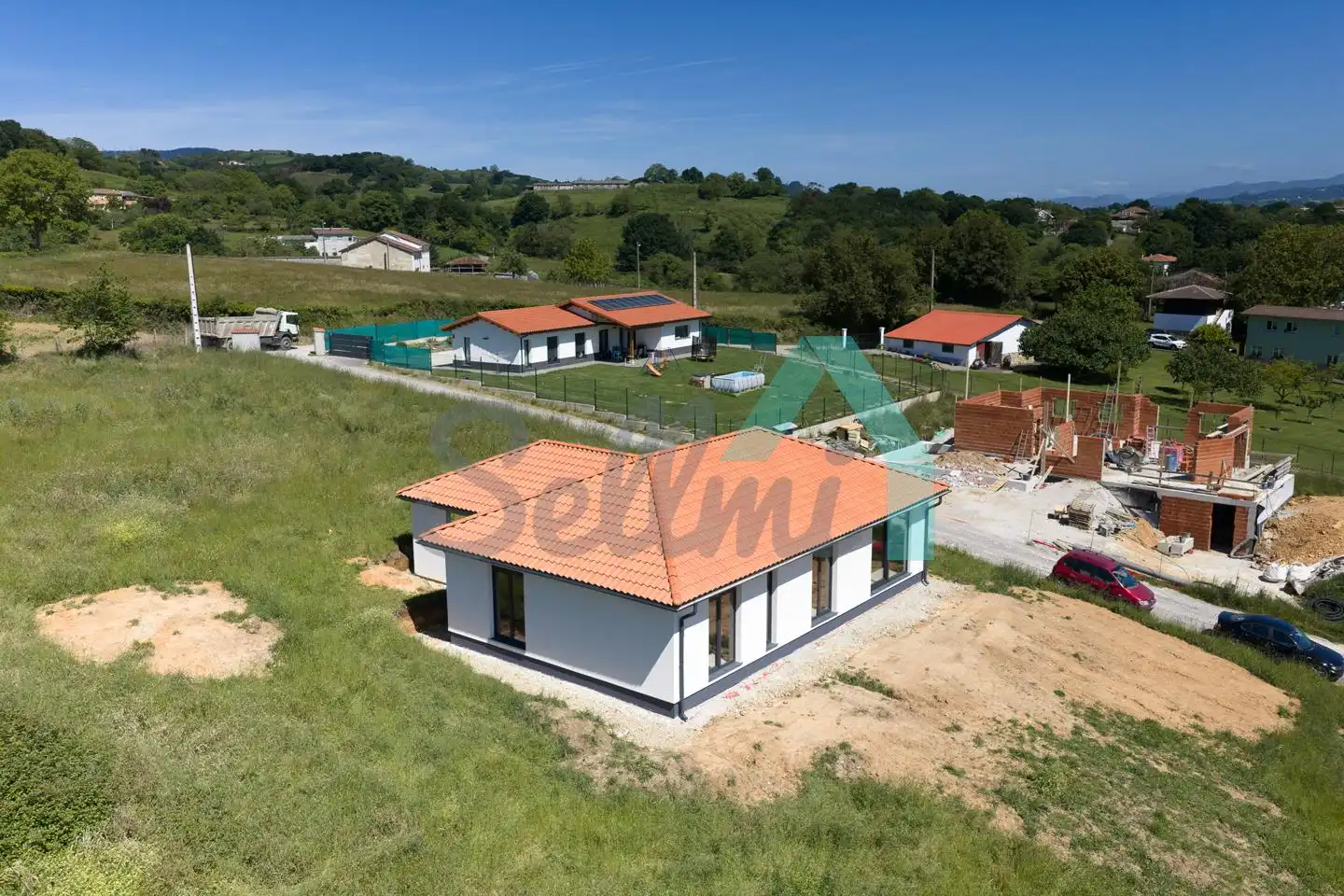 Vista exterior de Casa o xalet en venda en Siero amb Calefacció, Jardí privat i Terrassa