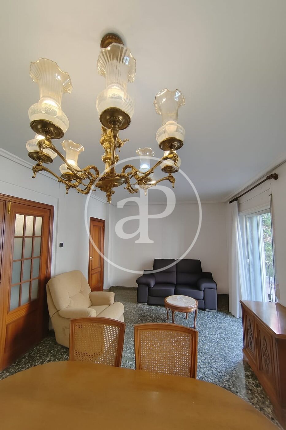 Sala d'estar de Pis de lloguer en  Valencia Capital amb Aire condicionat, Calefacció i Terrassa