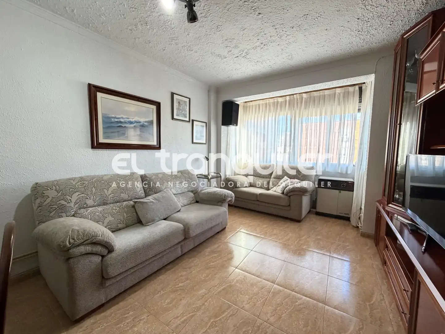 Sala de estar de Piso de alquiler en Fuenlabrada con Parquet, Amueblado y Lavadora