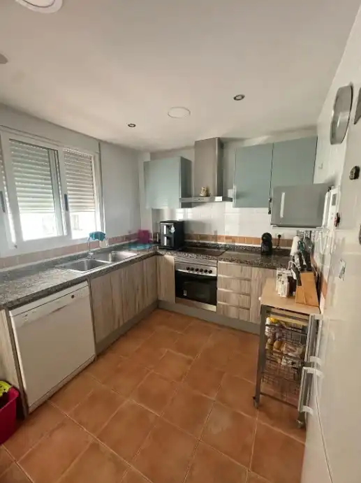 Kitchen of Flat for rent in Sagunto / Sagunt  with Air Conditioner, Furnished and Oven