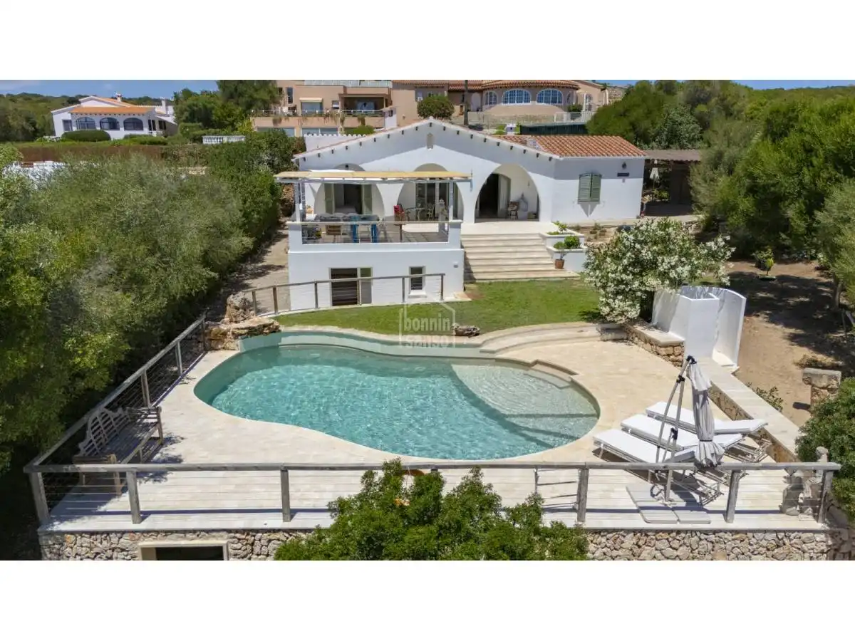 Piscina de Casa o chalet en venta en Sant Lluís con Jardín privado, Terraza y Piscina