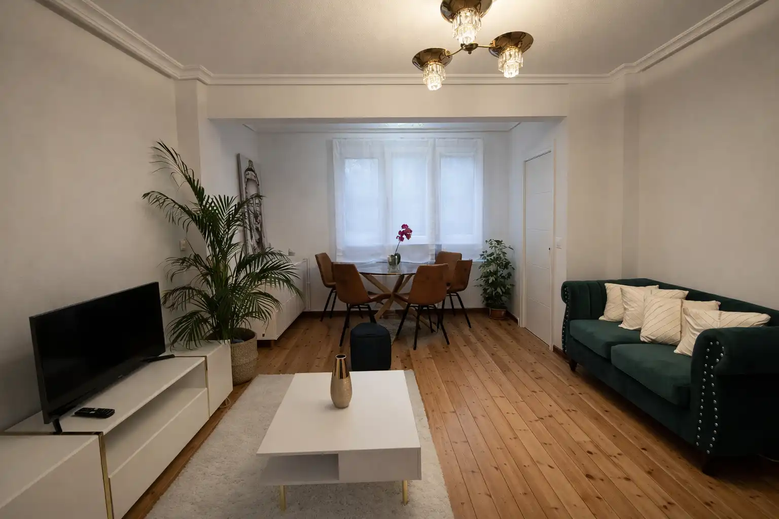 Wohnzimmer von Wohnung zur Miete in Santander mit Heizung, Terrasse und Möbliert