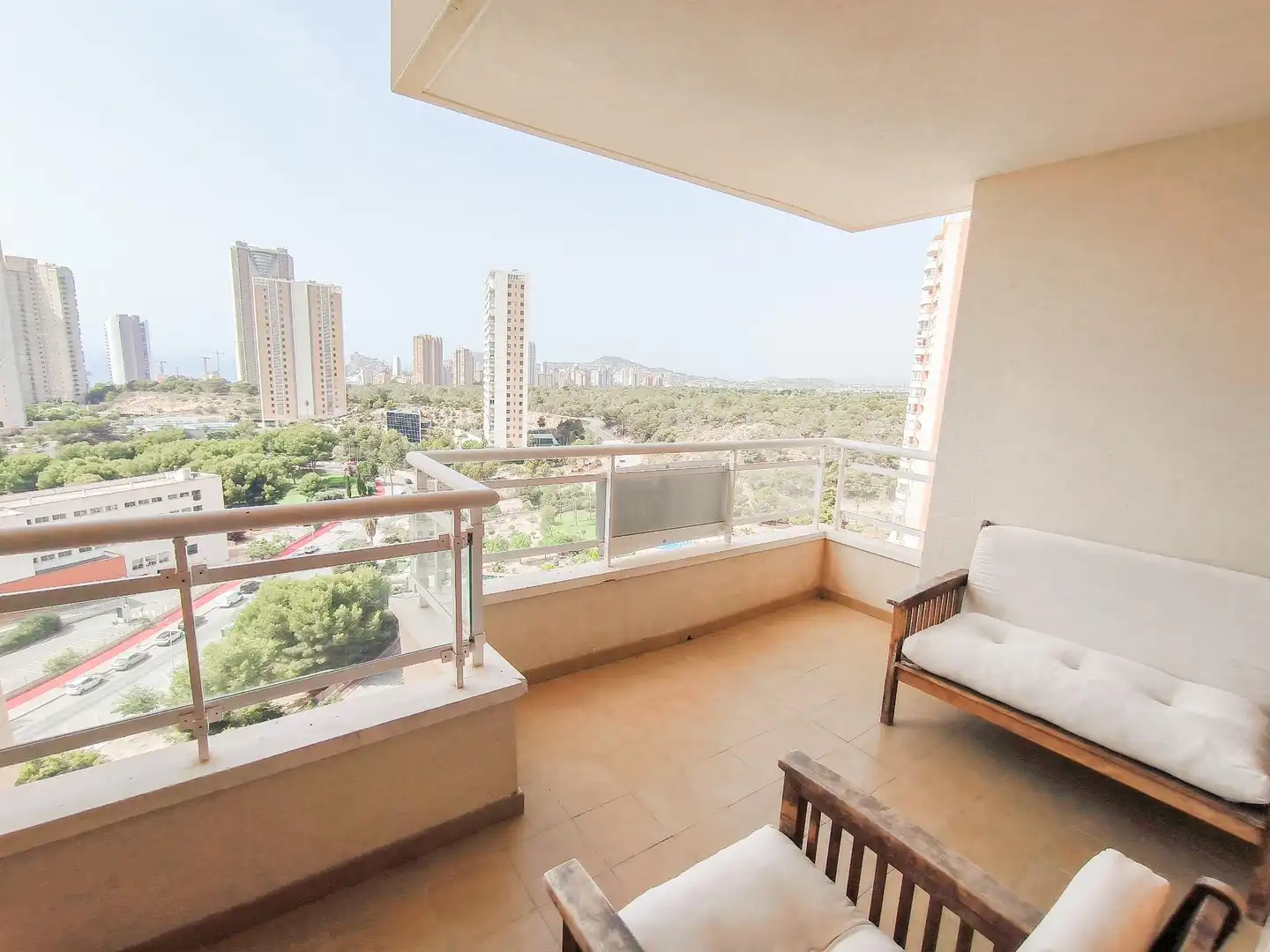 Balcony of Apartments for sale in Benidorm  with Air Conditioner, Heating and Private garden