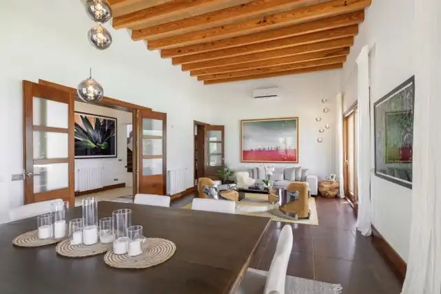 Dining room of Country homes for sale in  Palma de Mallorca  with Air Conditioner, Heating and Private garden