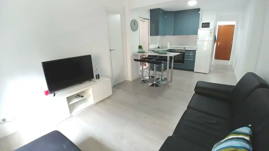 Sala de estar de Piso de alquiler en Valencia con Aire acondicionado, Parquet y Terraza