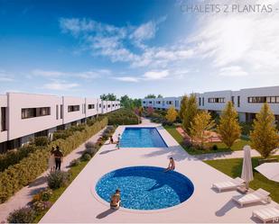 Exterior view of Single-family semi-detached for sale in Camarma de Esteruelas  with Heating and Community pool