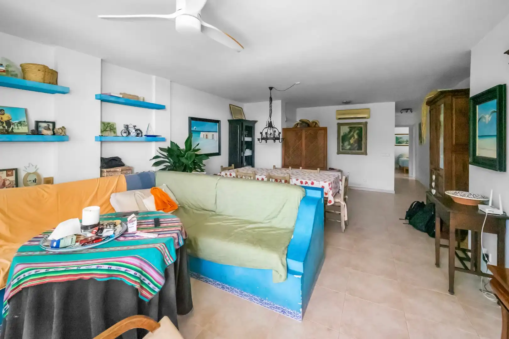 Sala d'estar de Apartament en venda en Felanitx amb Aire condicionat, Traster i Piscina