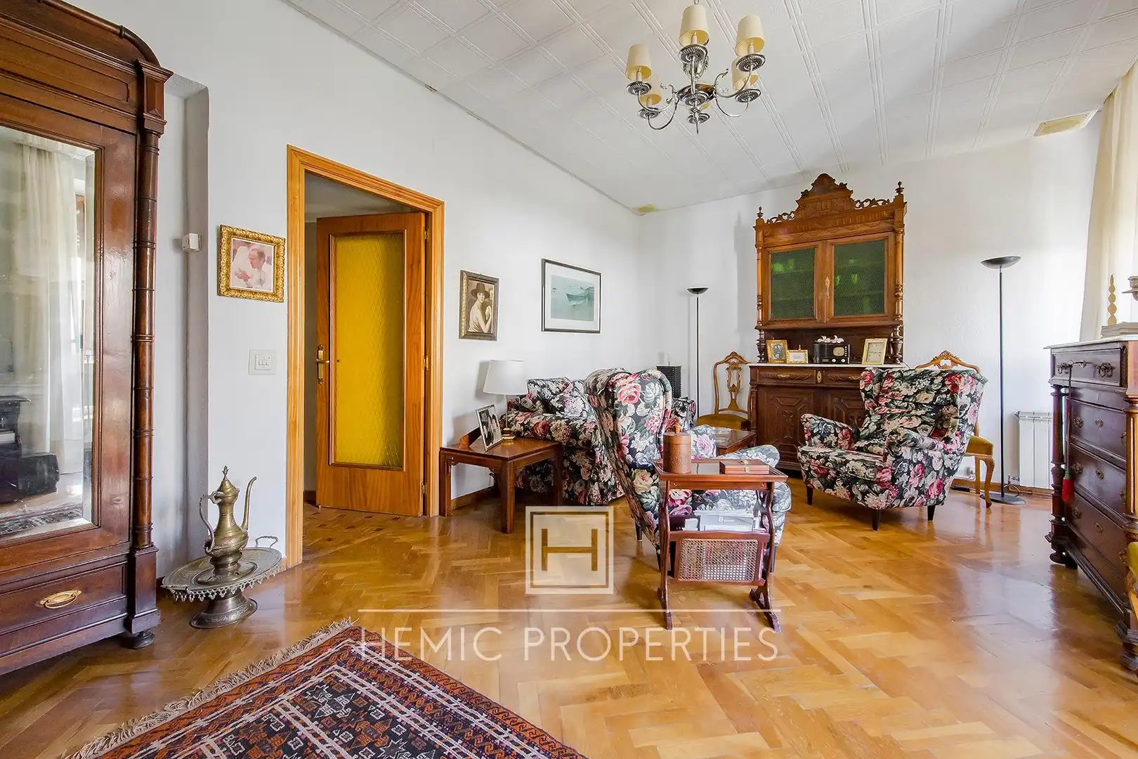 Sala de estar de Piso en venta en Madrid con Trastero y Balcón