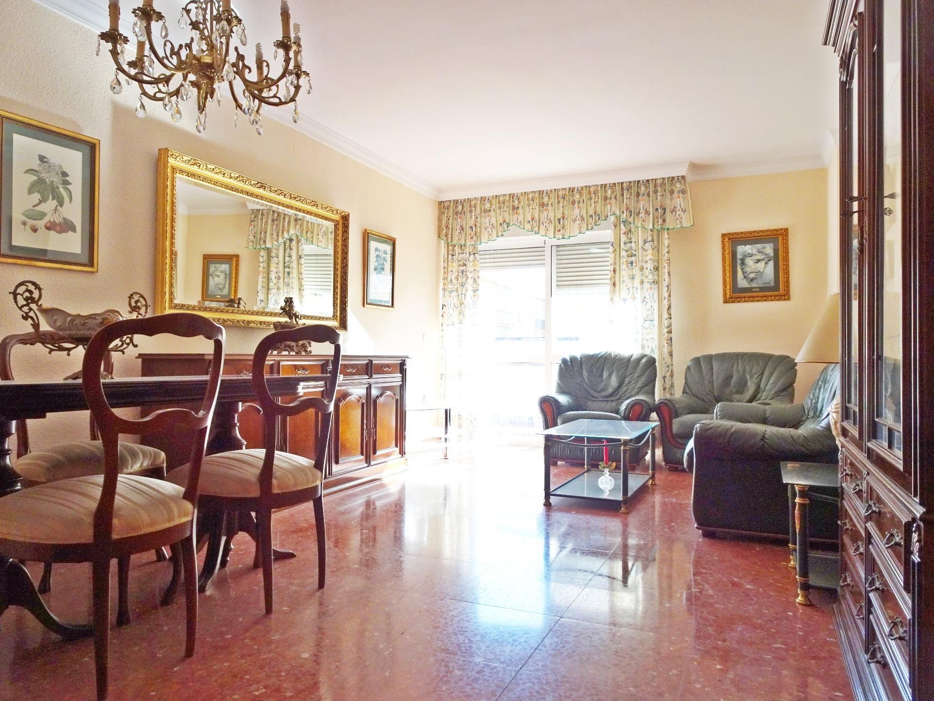 Living room of Flat for sale in Málaga Capital  with Terrace and Furnished