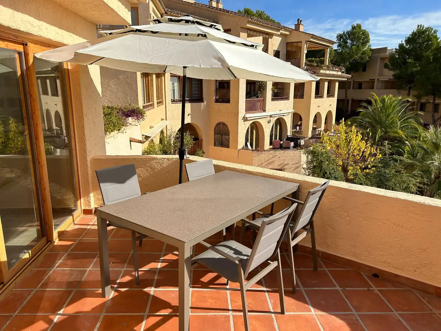 Terraza de Piso de alquiler en Altea con Aire acondicionado, Terraza y Amueblado