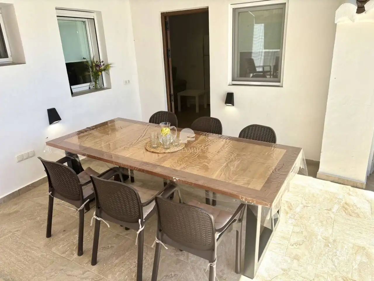 Terrasse von Haus oder Chalet zur Miete in Canillas de Aceituno mit Klimaanlage, Privatgarten und Terrasse