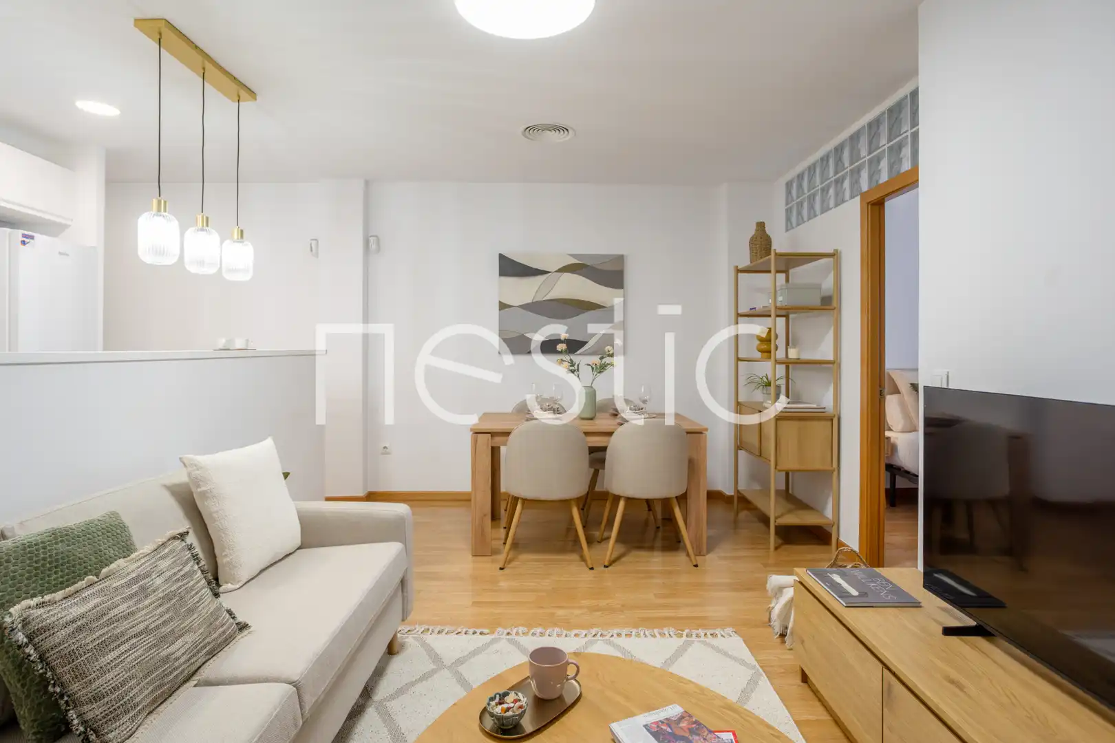 Wohnzimmer von Wohnungen zur Miete in Madrid mit Klimaanlage, Heizung und Möbliert