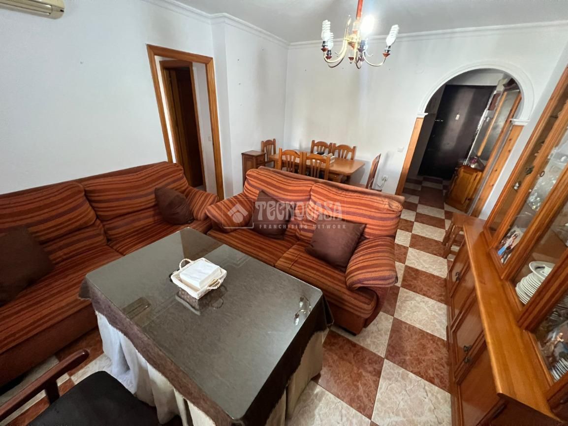 Living room of Flat for sale in El Puerto de Santa María  with Air Conditioner, Furnished and Balcony