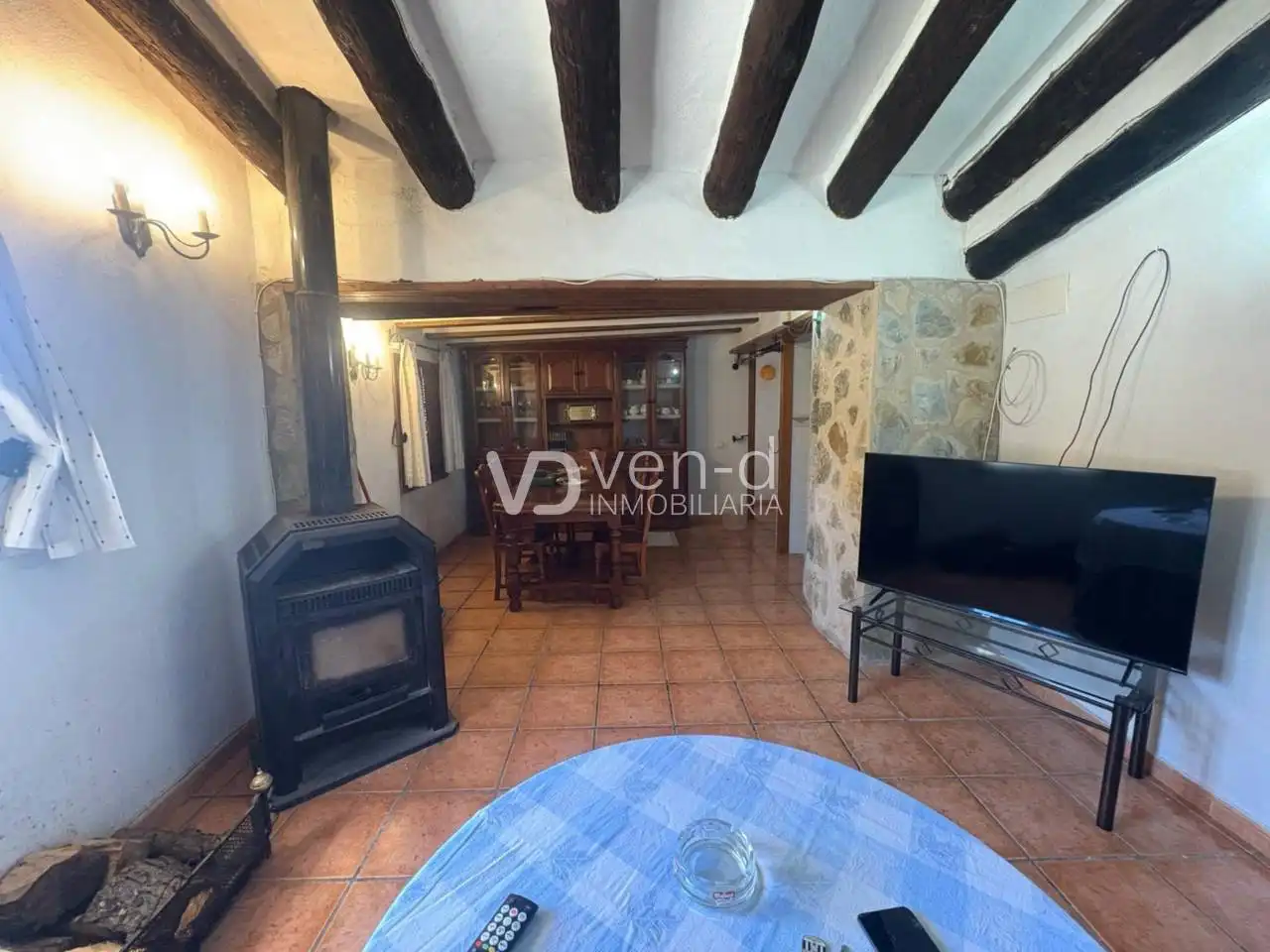 Sala de estar de Casa o chalet en venta en Enguera con Aire acondicionado, Calefacción y Jardín privado