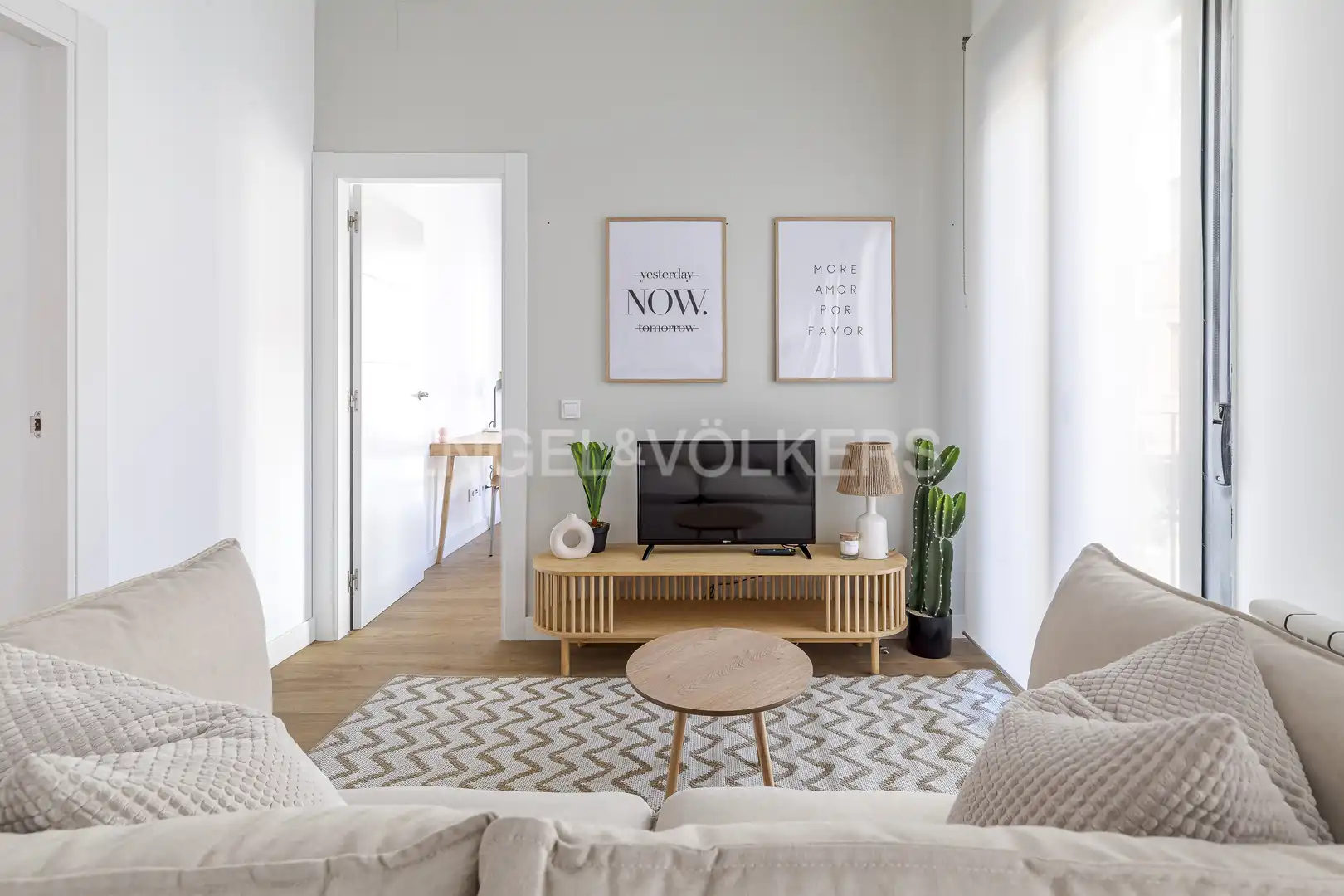 Sala d'estar de Apartament de lloguer en Madrid amb Aire condicionat, Calefacció i Moblat