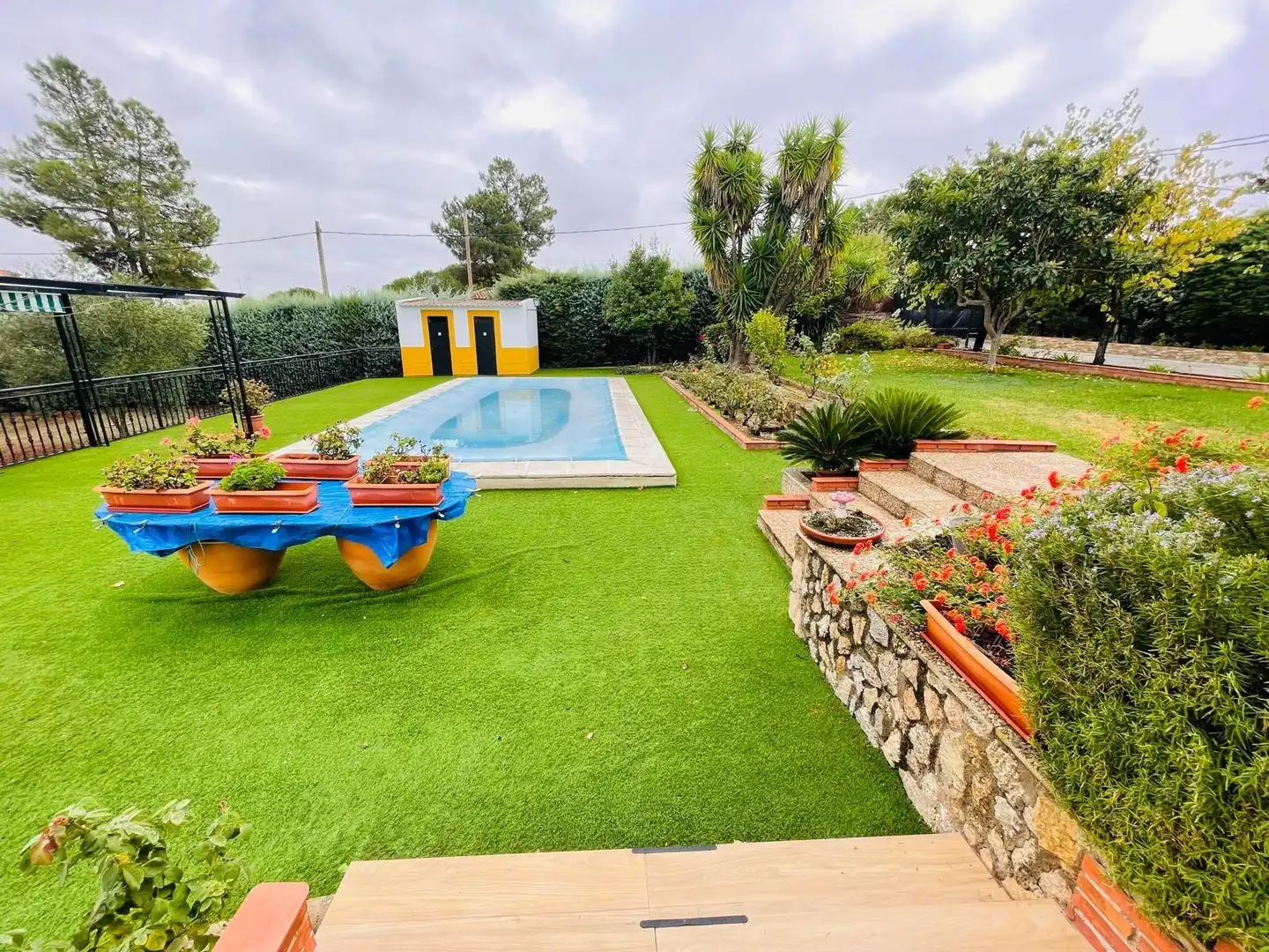 Jardín de Casa o chalet en venta en Casar de Cáceres con Aire acondicionado, Jardín privado y Terraza