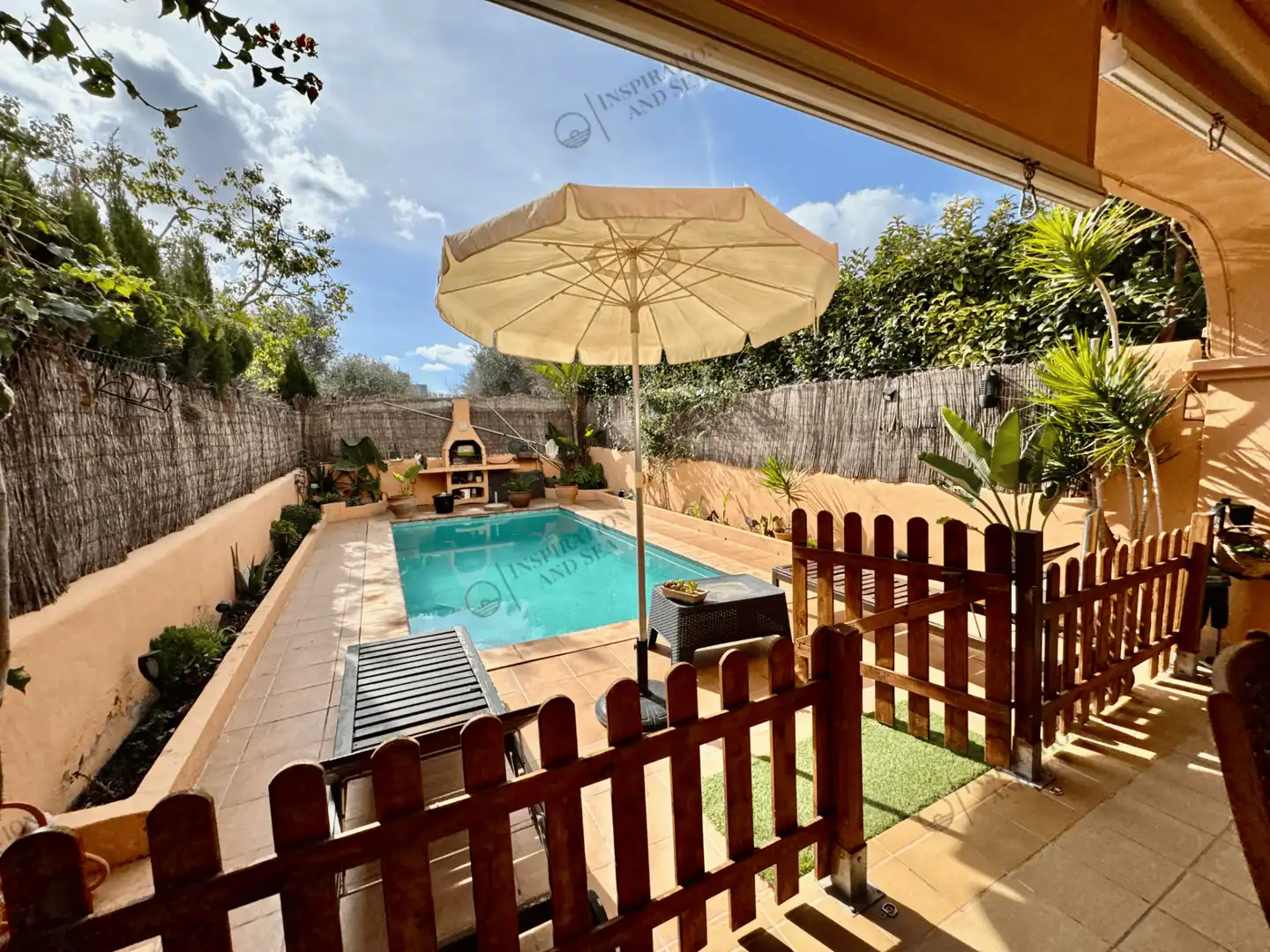 Swimming pool of Duplexes for rent in Eivissa  with Air Conditioner, Heating and Terrace