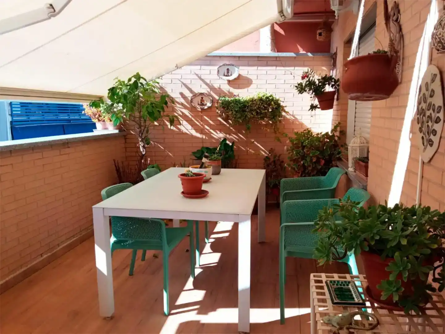 Terrassa de Dúplex per a compartir en Leganés amb Aire condicionat, Parquet i Moblat