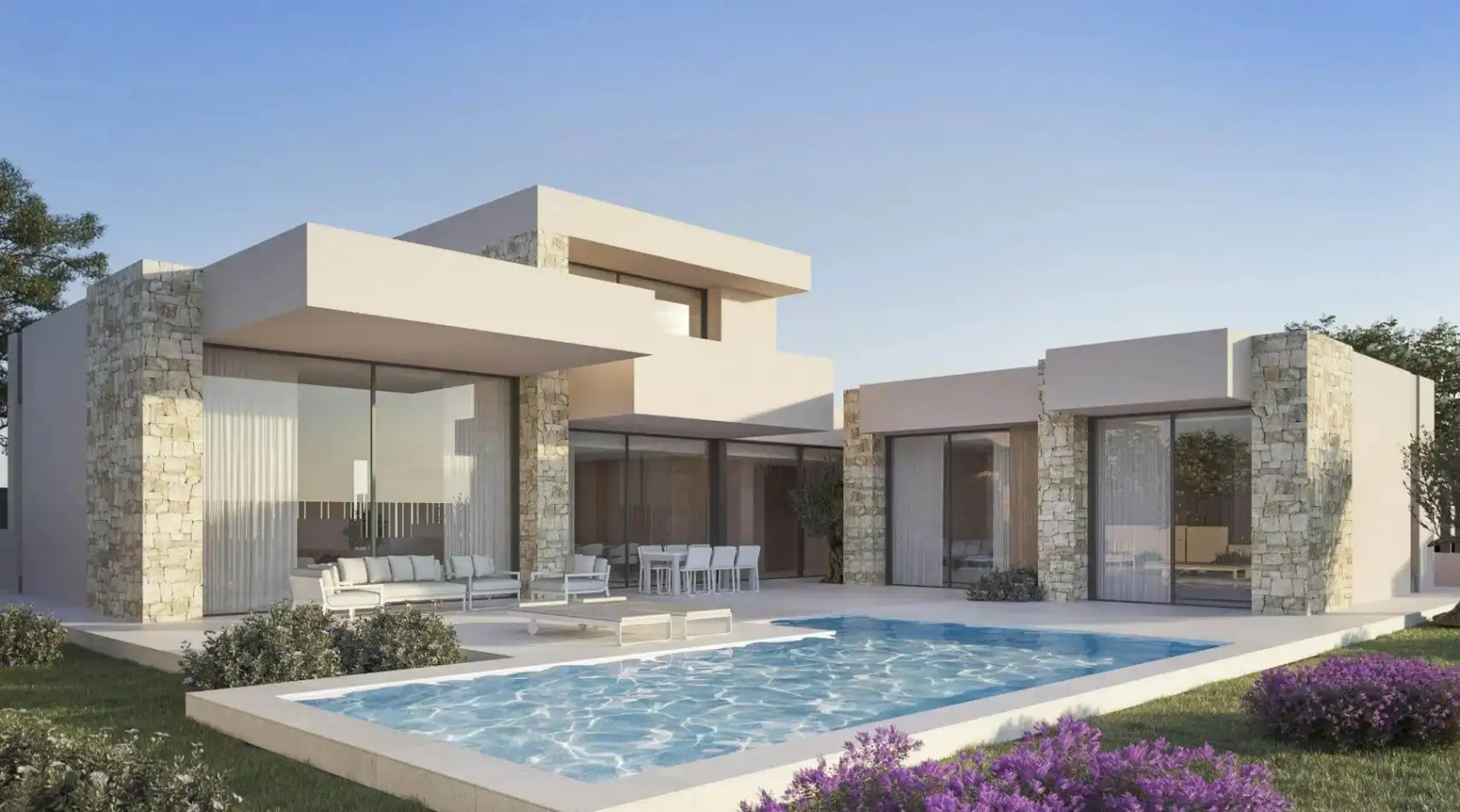 Exterior view of Houses for sale in Dénia  with Air Conditioner, Terrace and Swimming Pool