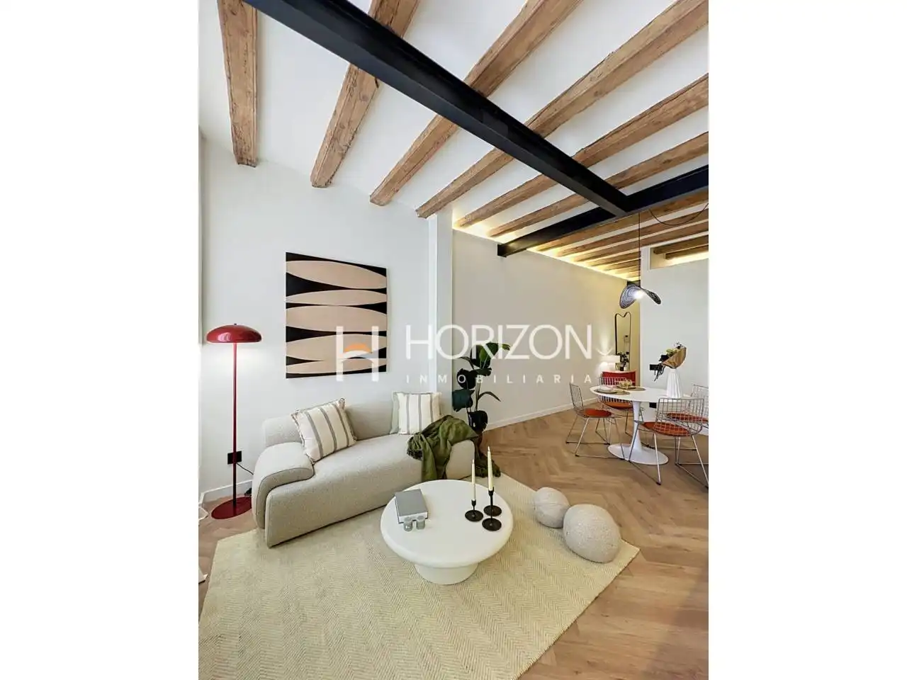 Wohnzimmer von Wohnung zum Verkauf in Barcelona mit Klimaanlage, Heizung und Möbliert