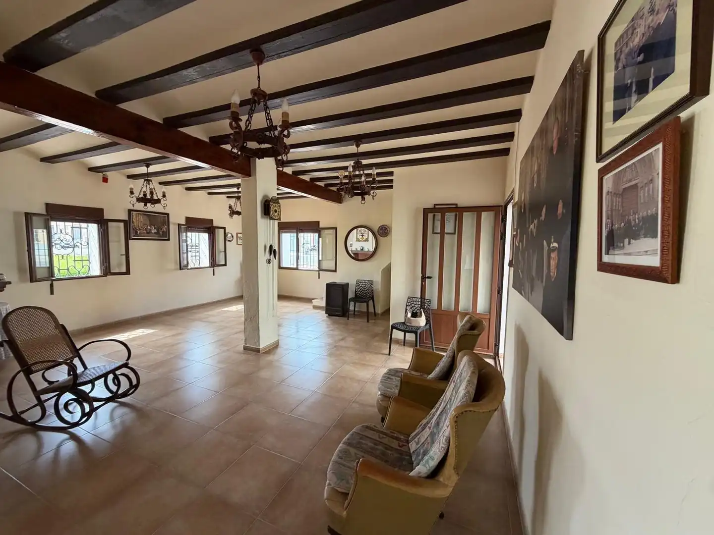 Wohnzimmer von Country house zur Miete in Alboraya mit Privatgarten, Terrasse und Abstellraum