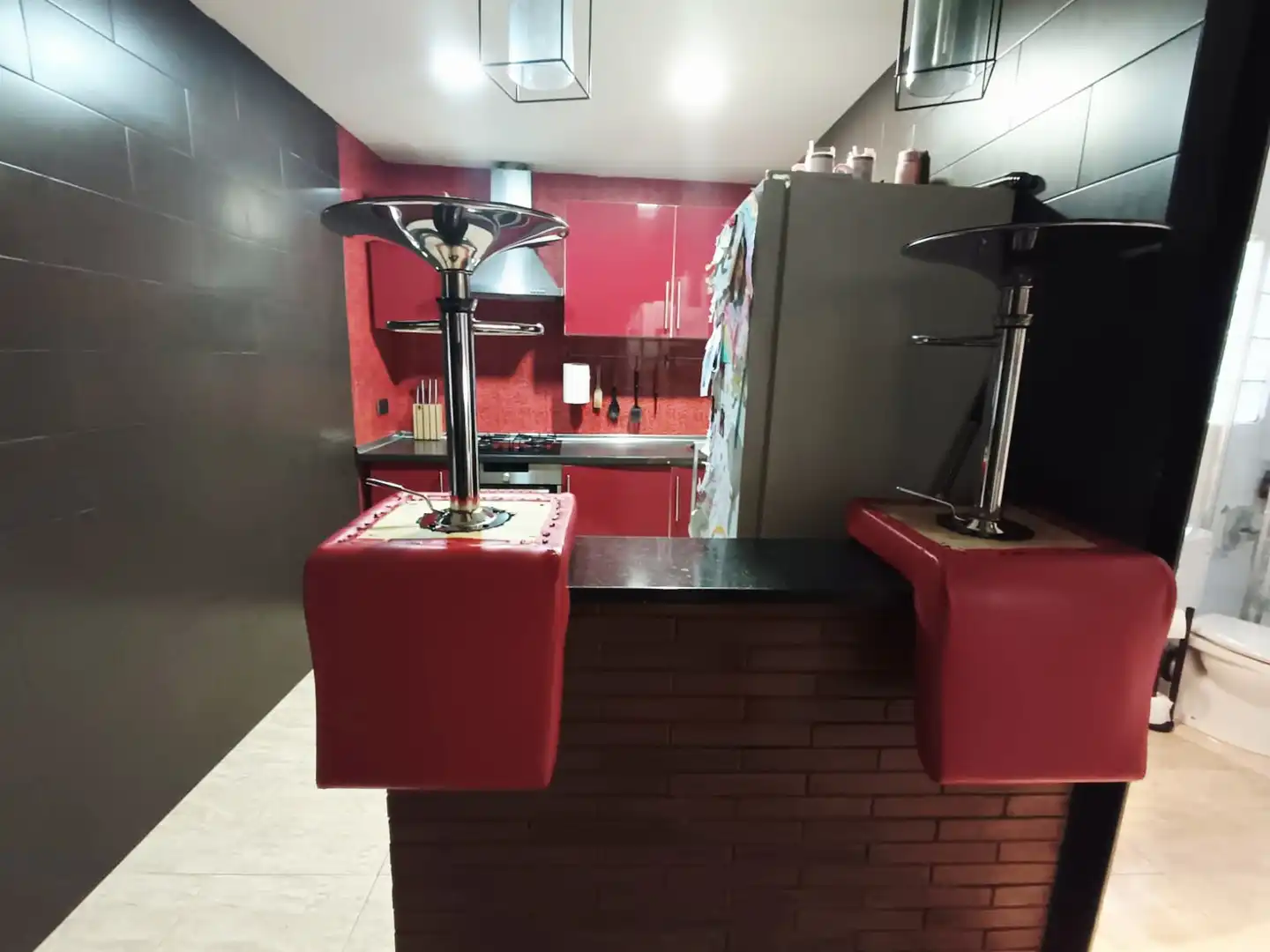 Küche von Wohnung zum Verkauf in Vilanova del Camí mit Abstellraum, Möbliert und Balkon