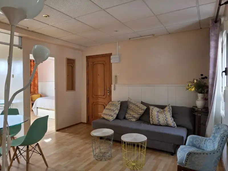 Sala d'estar de Apartament en venda en Cullera amb Aire condicionat, Calefacció i Parquet