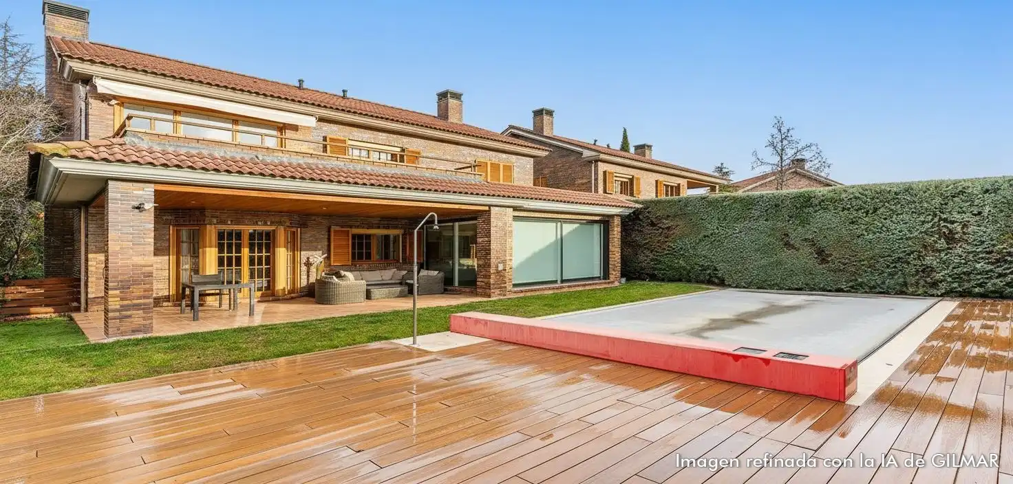 Terraza de Casa o chalet en venta en Las Rozas de Madrid con Aire acondicionado, Calefacción y Jardín privado