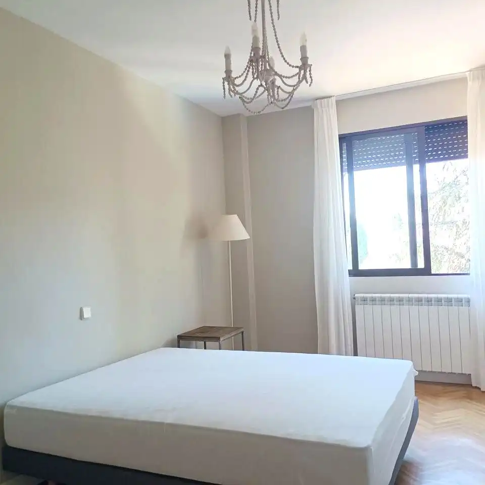 Bedroom of Flat for rent in Madrid  with Air Conditioner, Heating and Parquet flooring