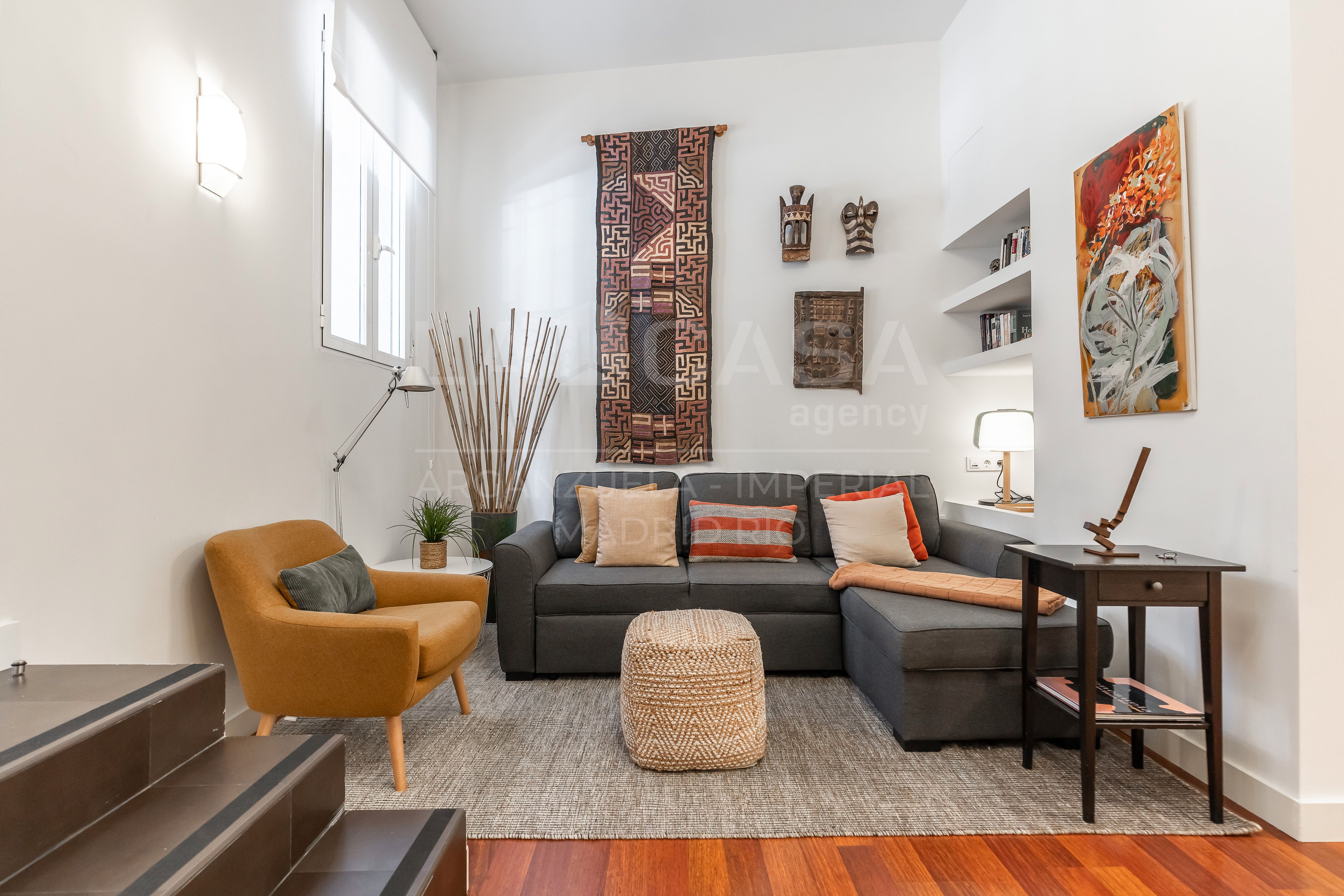 Living room of Planta baja for sale in  Madrid Capital  with Heating