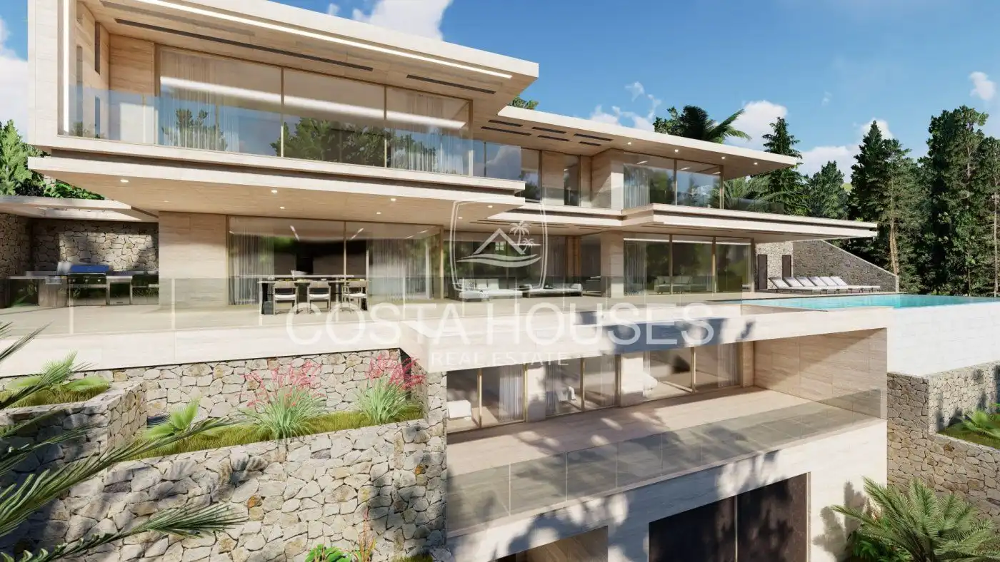 Vista exterior de Casa o chalet en venta en Jávea / Xàbia con Aire acondicionado, Jardín privado y Terraza