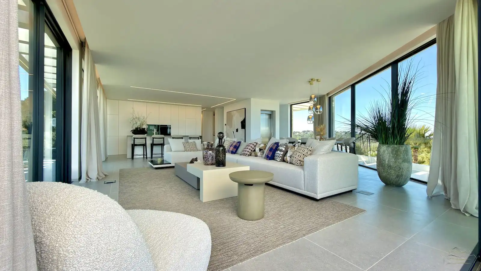 Sala de estar de Casa o chalet en venta en Jávea / Xàbia con Aire acondicionado, Calefacción y Jardín privado