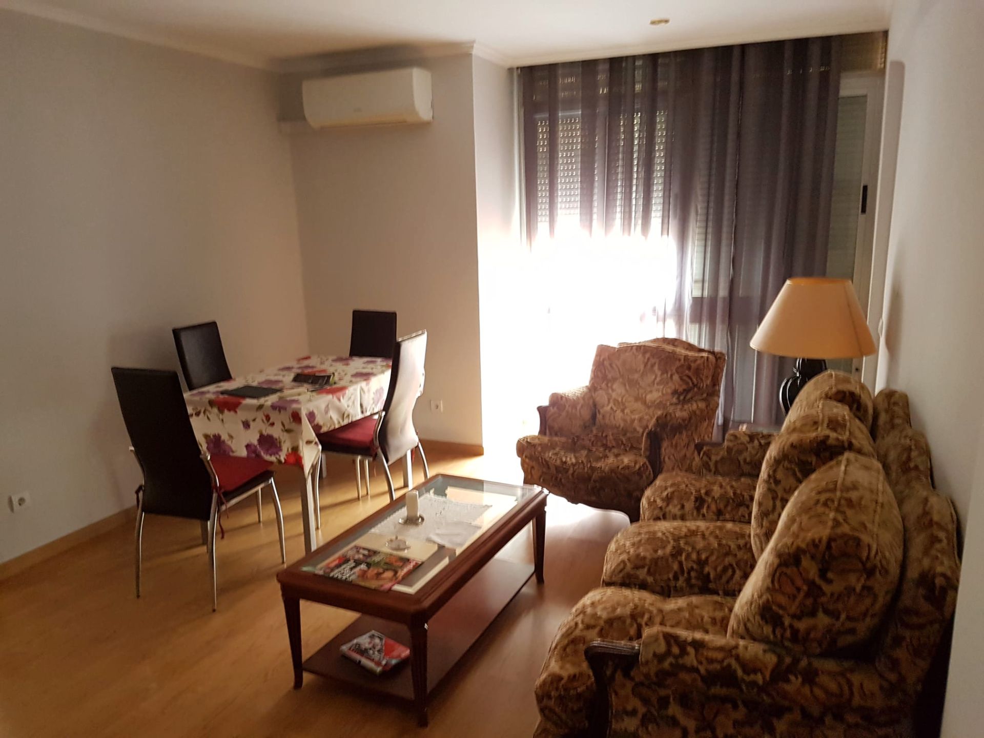 Sala d'estar de Pis en venda en  Valencia Capital amb Aire condicionat, Moblat i Balcó