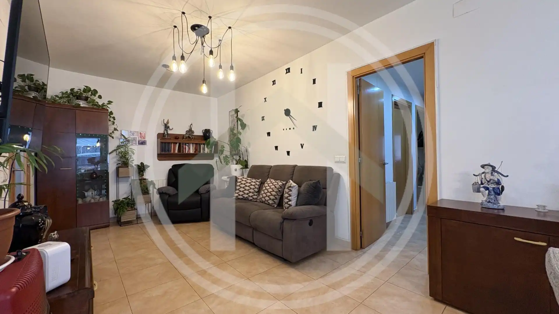 Sala d'estar de Pis en venda en Sant Celoni amb Aire condicionat, Calefacció i Parquet