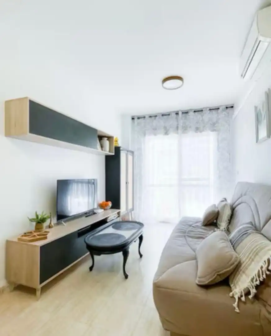 Sala d'estar de Pis de lloguer en Torrevieja amb Aire condicionat, Calefacció i Terrassa