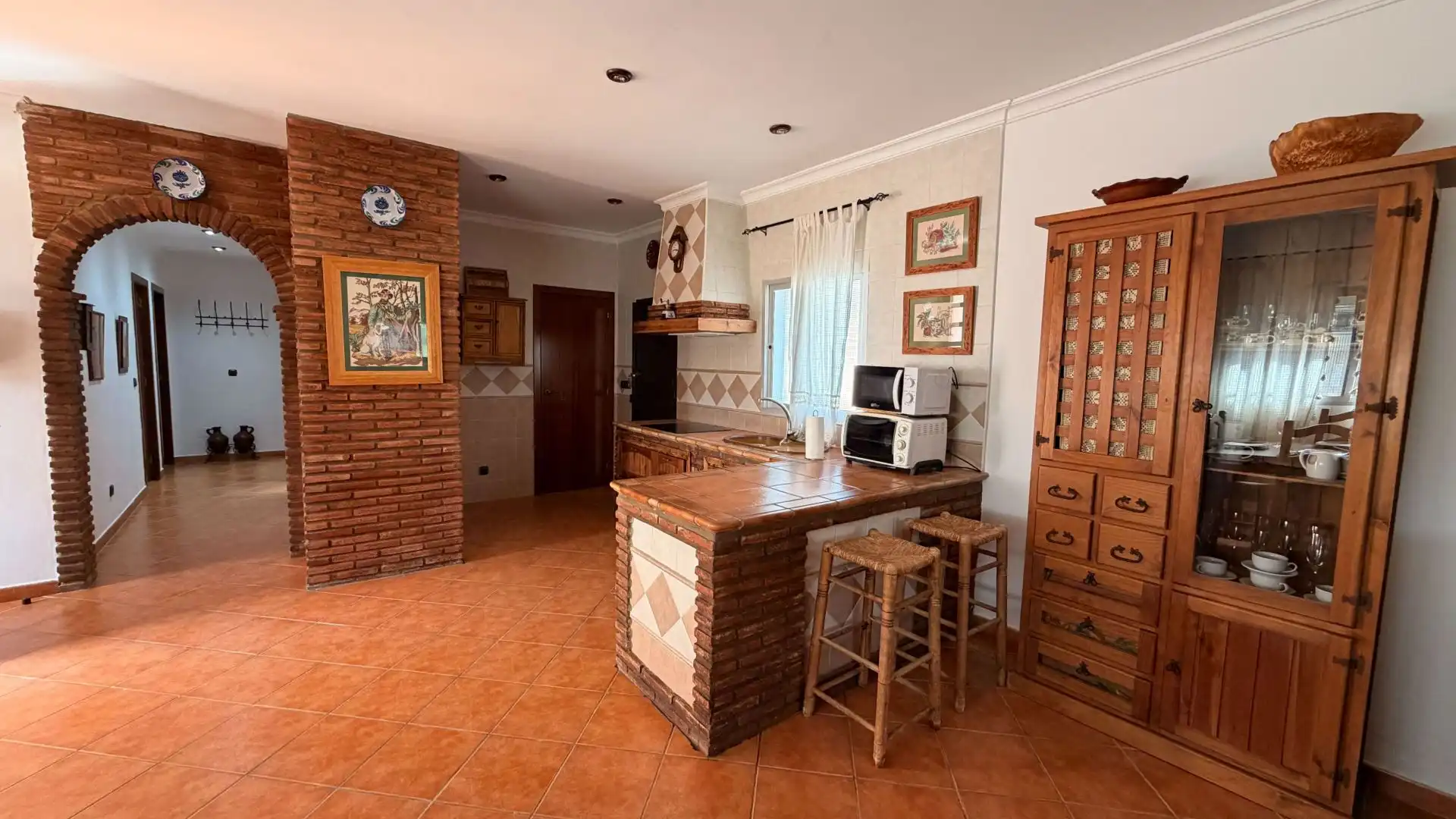 Cuina de Finca rústica en venda en Almogía amb Aire condicionat i Piscina