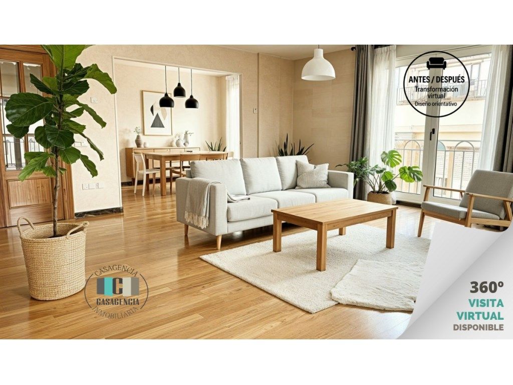 Sala d'estar de Pis en venda en Almazora / Almassora amb Calefacció i Terrassa