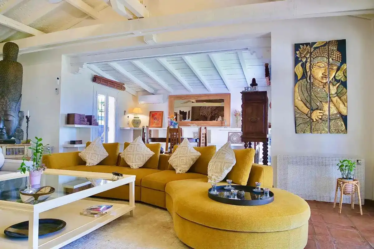 Living room of Houses for rent in Benahavís  with Air Conditioner, Heating and Private garden