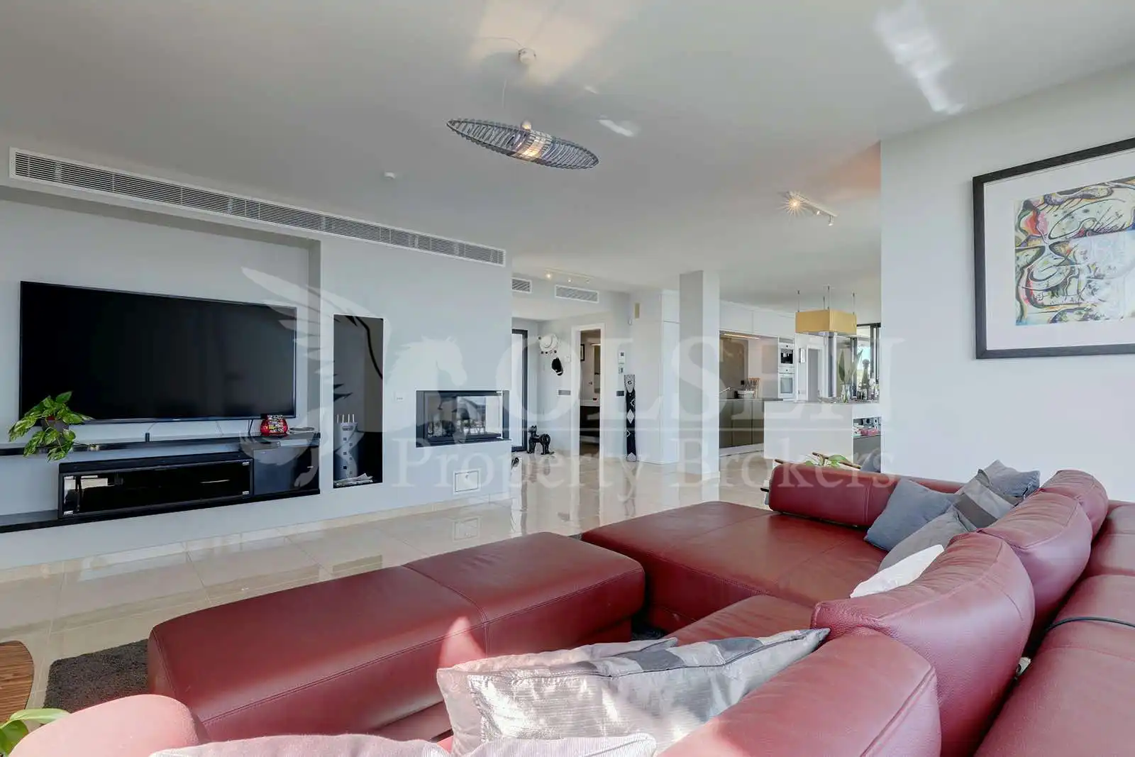 Sala de estar de Casa o chalet en venta en Estepona con Aire acondicionado, Calefacción y Jardín privado